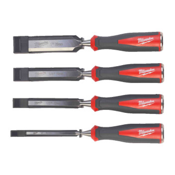 Milwaukee Beveled Edge Chisel Set 6/12/19/25 4pc* Milwaukee Beveled Edge Chisel Set 6/12/19/25 4pc*