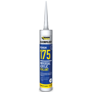 ZZ- Everbuild Sealant 175 Universal Acrylic White C3* ZZ- Everbuild Sealant 175 Universal Acrylic White C3*